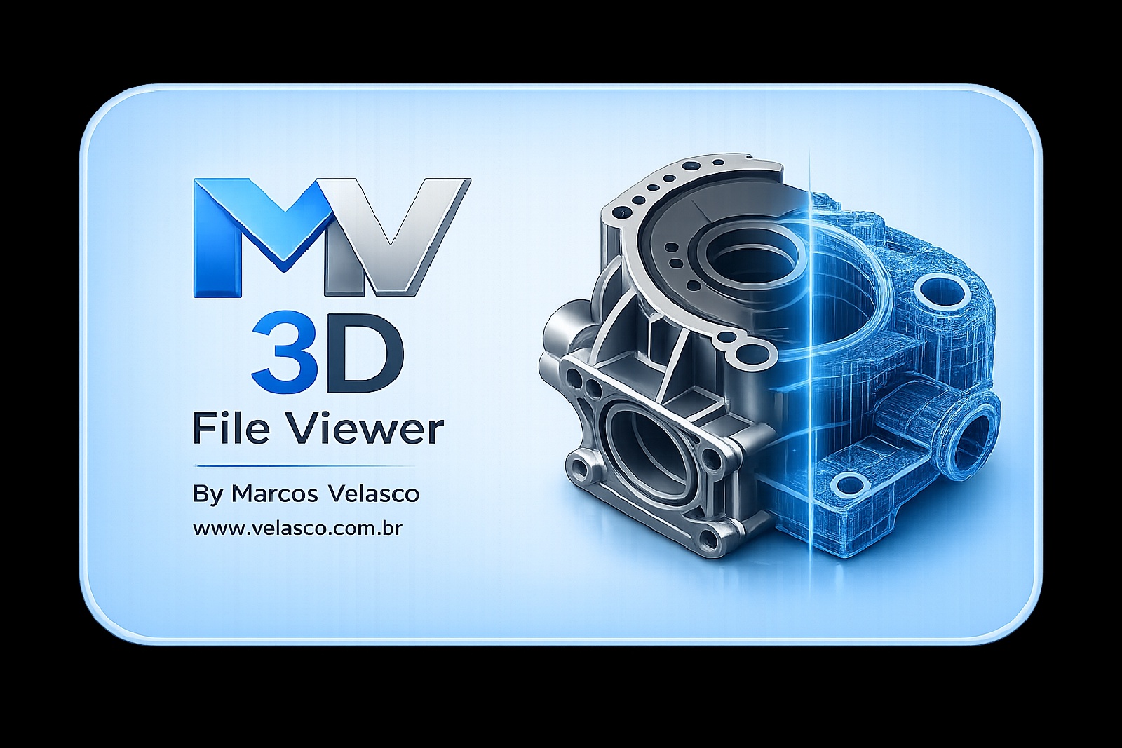 MV 3D File Viewer — visualização de modelos 3D